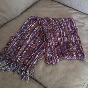 Scarf with Fringe Mulitcolor, Very Soft!